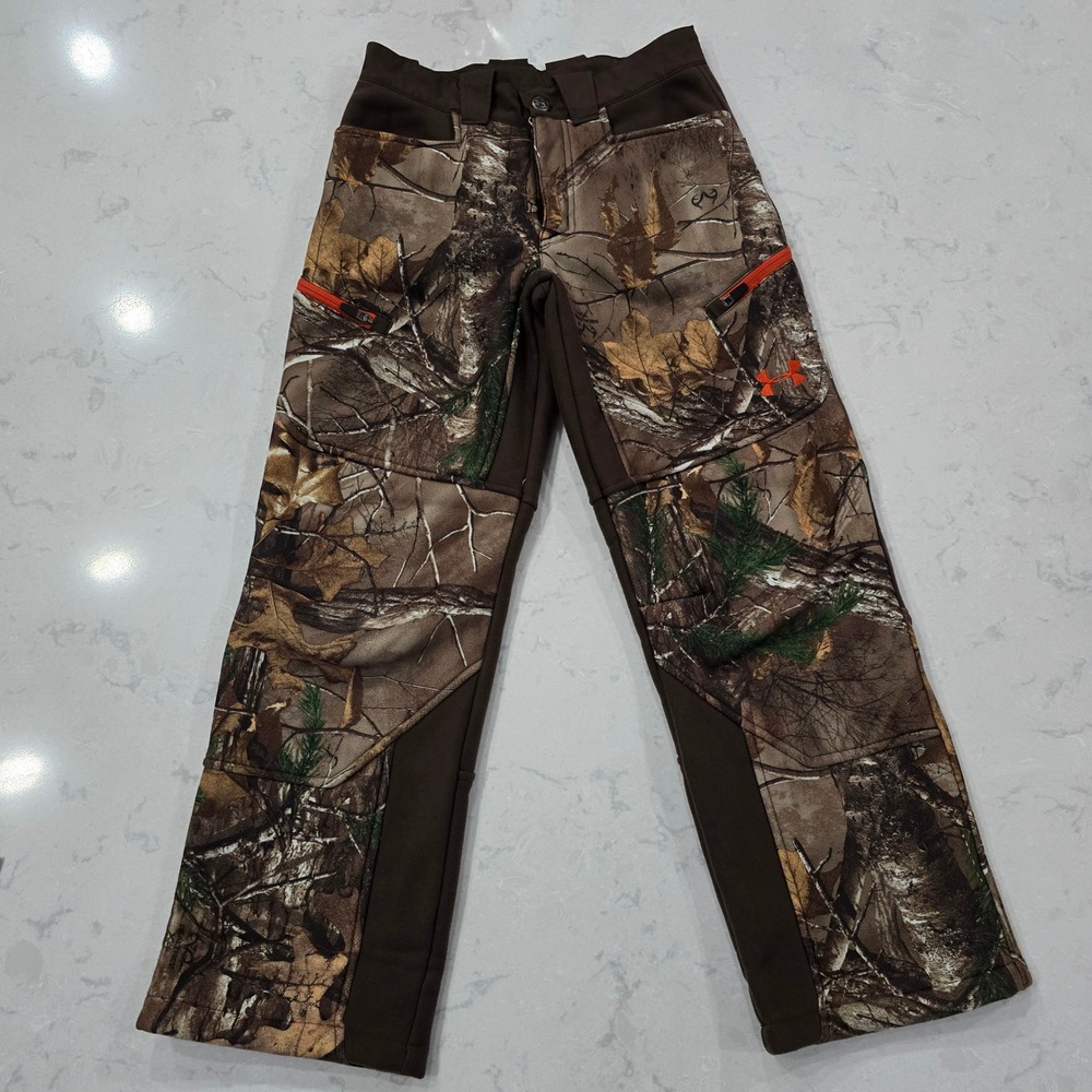 Under Armour Storm Ayton Fleece Hunting Pants Youth Medium Realtree Xtra Camo